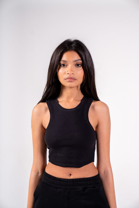 Black Crop-Top